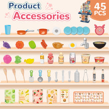 Load image into Gallery viewer, Cossy Kids Play Kitchen Toy with Sound & Light Accessories