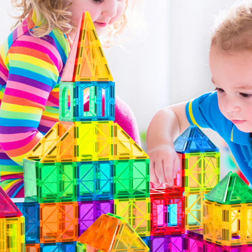 Cossy Magnetic Building Tiles 120 PCs Set