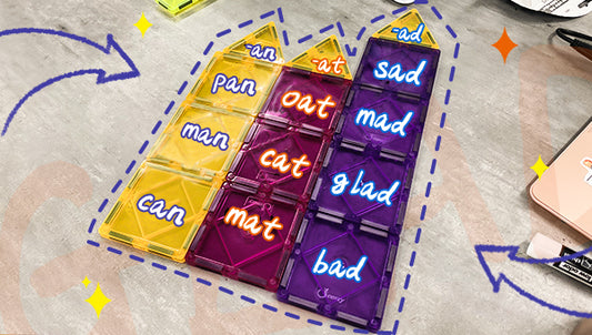 Magnetic sheets can be used to learn words