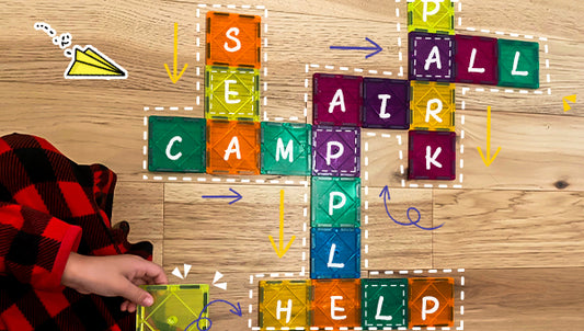 Magnetic sheets can be used to learn word formation