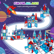 Load image into Gallery viewer, Cossy Magnetic Building Tiles Space Set with Astronaut, Magnetic Tiles for Kids Ages 4-8
