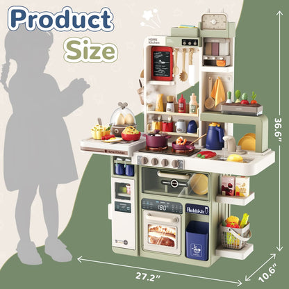 Cossy Kids Play Kitchen Toy with Sound & Light Accessories