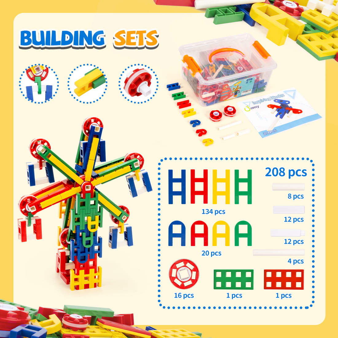 Cossy STEM Building Toys Educational  for Kids