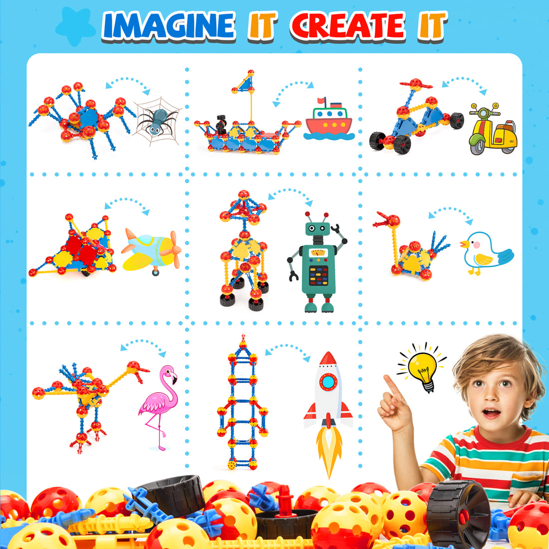 Cossy STEM Building Toys Educational  for Kids