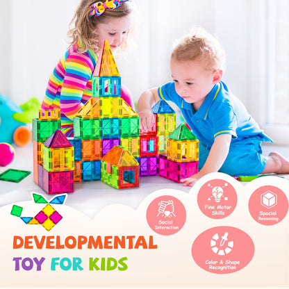 Cossy Magnetic Building Tiles 120 PCs Set