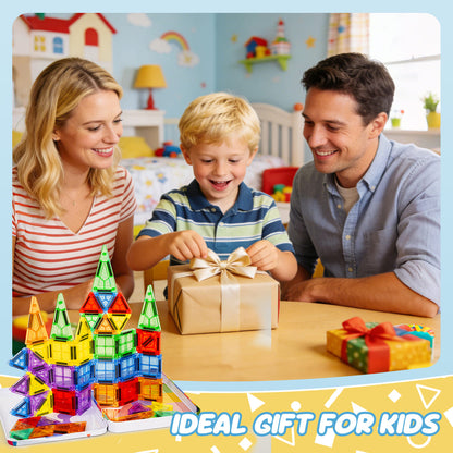 Cossy Mini Magnetic Tiles Travel Toys for Restaurant, Car & Plane Play