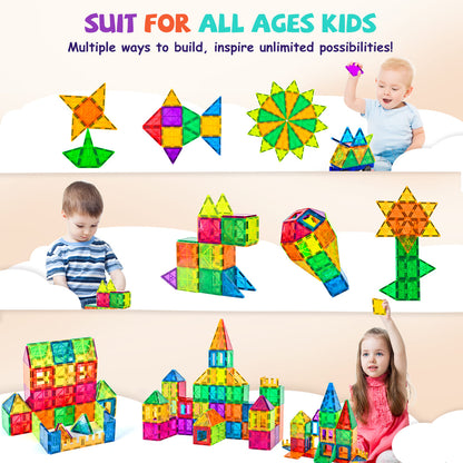 Cossy Magnetic Building Tiles 120 PCs Set